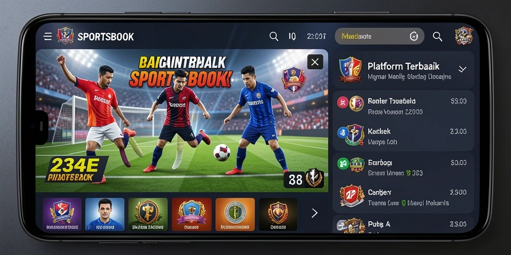 Tampilan gameplay menarik di aplikasi 234E Sportsbook.