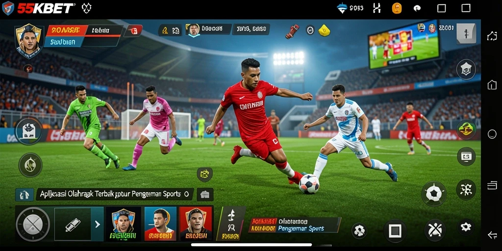 Tampilan gameplay yang menarik dan informatif di 55KBET.