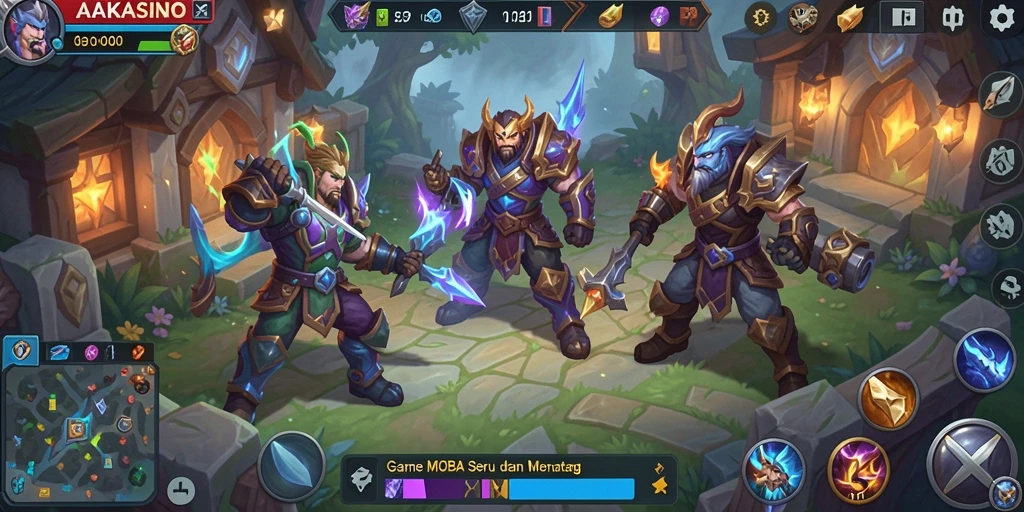 Tampilan gameplay seru di AAKASINO dengan karakter yang dinamis.