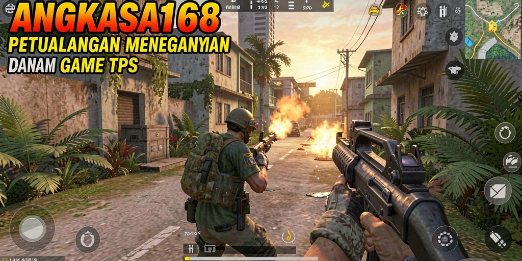 Tangkapan layar ANGKASA168 menampilkan aksi seru dalam pertempuran TPS.