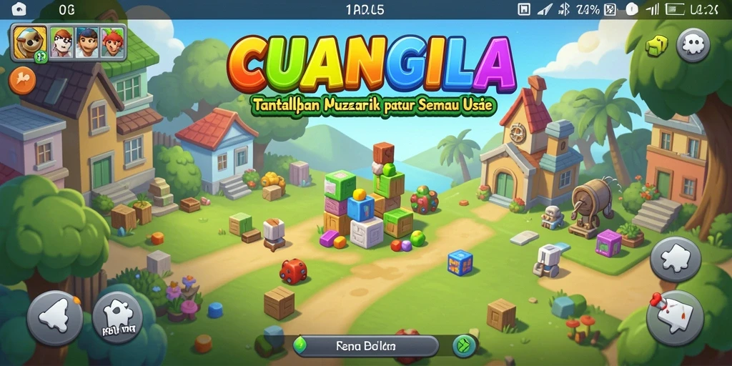 Tampilan gameplay menantang dari CUANGILA yang seru dan mengasyikkan.