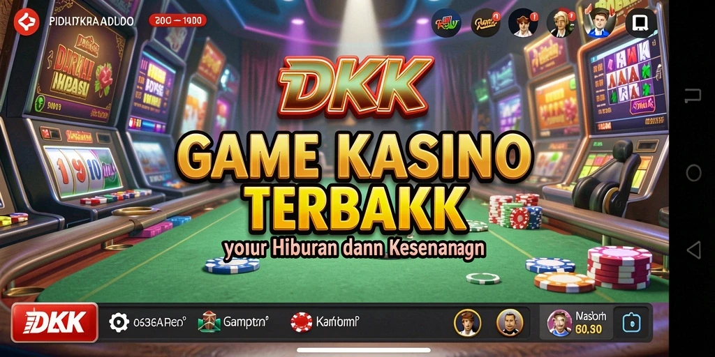 Tampilan grafik permainan Kasino DKK yang menawan dan interaktif.