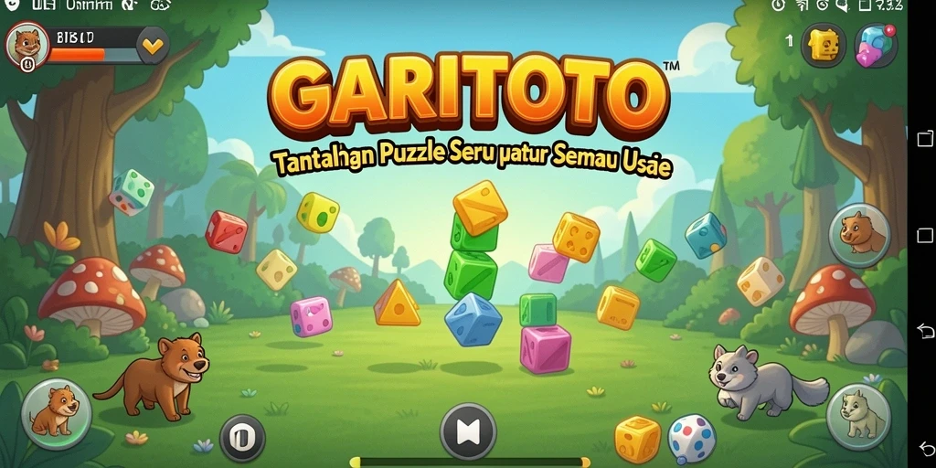 Tampilan gameplay menarik di GARITOTO yang penuh warna dan menantang.
