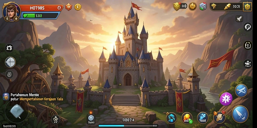 Gameplay HOT985 yang seru dan menantang dalam Tower Defense.