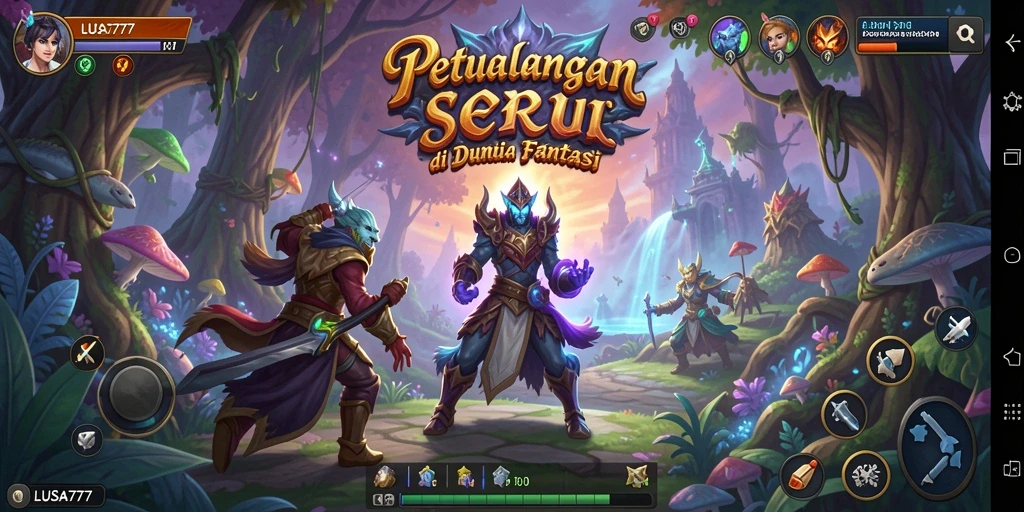 Tangkapan layar LUSA777 menampilkan gameplay menarik dalam dunia petualangan.