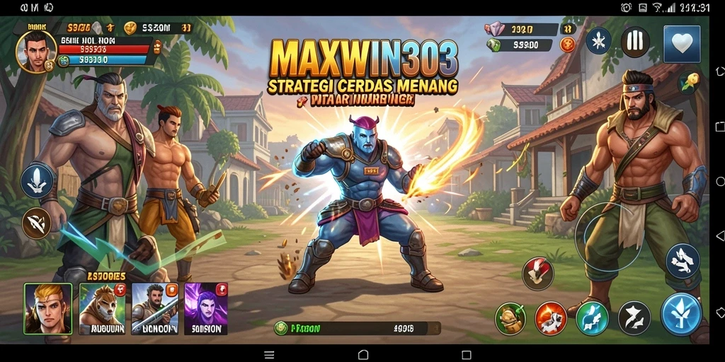 Tangkapan layar gameplay strategis MAXWIN303 yang menegangkan.