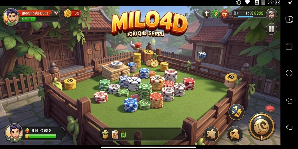 Screenshot gameplay seru dari MILO4D saat bermain QiuQiu.