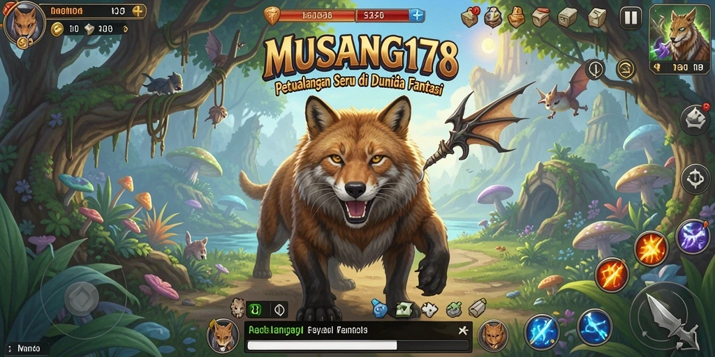 Tampilan menarik dari gameplay <strong>MUSANG178</strong> saat menjelajahi dunia fantasi.