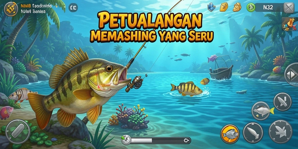 Tangkapan ikan yang spektakuler dalam gameplay N32.