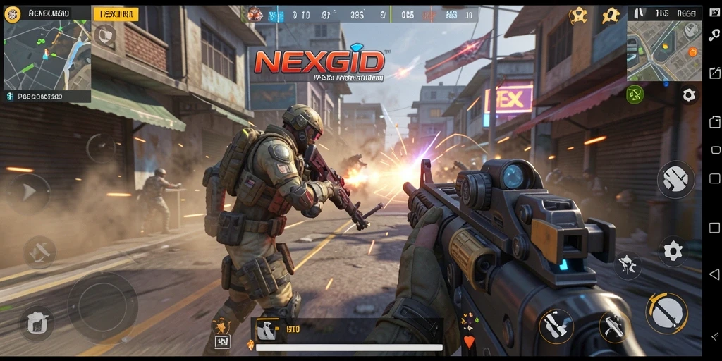 Tampilan gameplay seru dari NEXGID dengan aksi TPS menarik.