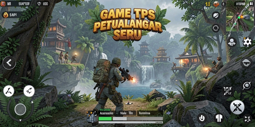Gameplay SIAP108 yang mendebarkan dalam pertempuran TPS.