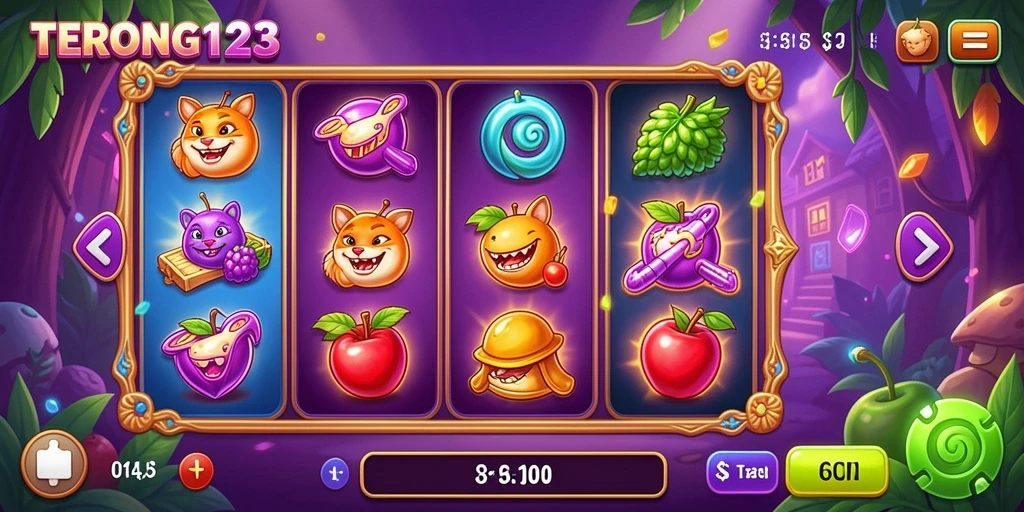 Tampilan gameplay menarik dari permainan Slot TERONG123.