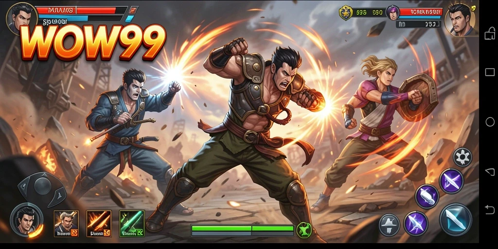 Tampilan gameplay WOW99 yang menegangkan dan seru.